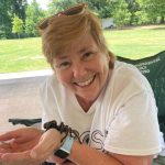 Verna Gates and her friendly tarantula