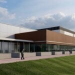 An artistic conception of a proposed "A.I. Factory" to be built by Nebius on Lakeshore Parkway.Nebius