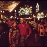 Crowds fill the midway at the Alabama State Fair in Birmingham. Photo: LeRoy Woodson, U.S. EPA/National Archives, 1972. Public domain.